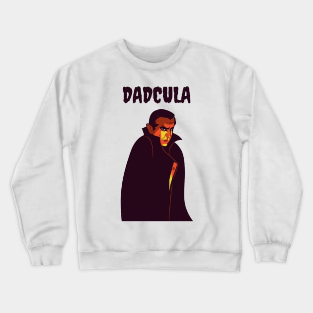 Dadcula Fun Halloween Apparel Crewneck Sweatshirt by Topher's Emporium